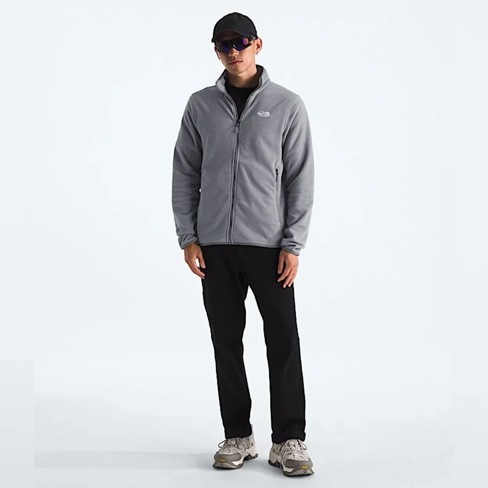The North Face Men's Glacier Fleece Jacket Mid Gray Heather Size Medium